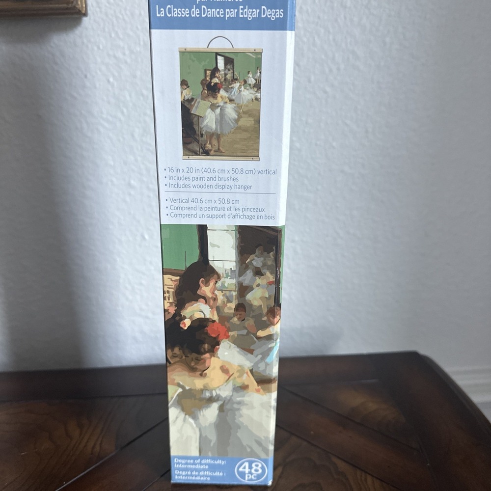The Dance Class By Edgar Degas Paint By Number Kit Craft Art Artists 16 x 20 New